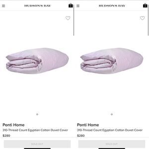 300-Thread Count Egyptian Cotton Duvet Cover $280